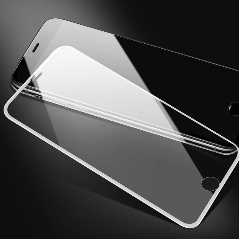 3D полное покрытие Защитное стекло для iphone 6 7 8 S Plus X flim 8x6 защита экрана закаленное