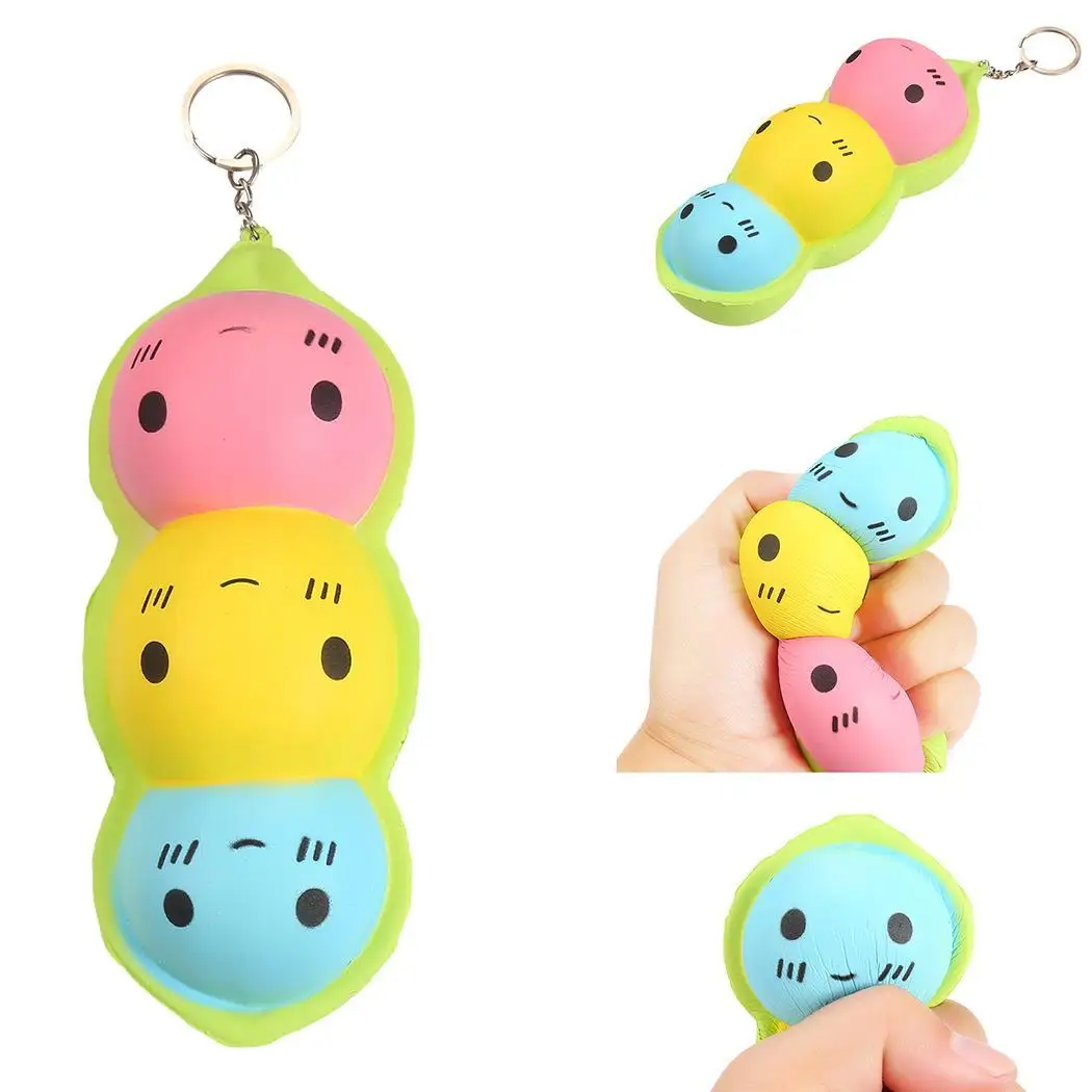 Игрушки для лица цепь Bean you squeeze Relief Key after Toys ручная выдавливание Мультипликация