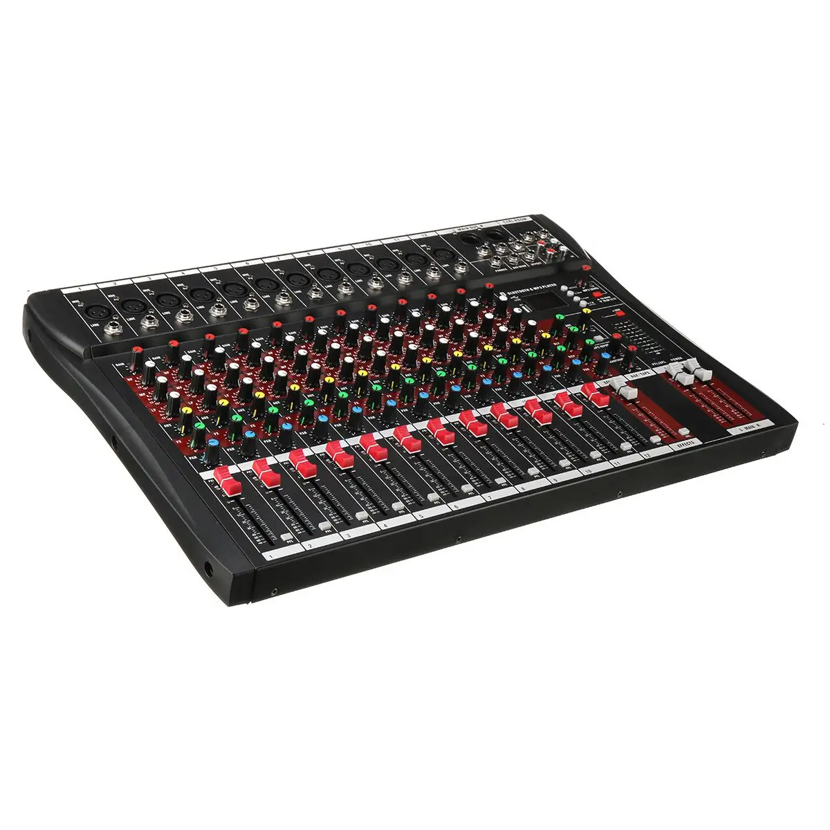48V микшер с USB Профессиональный 12 канал bluetooth студийные DJ микшерный пульт караоке