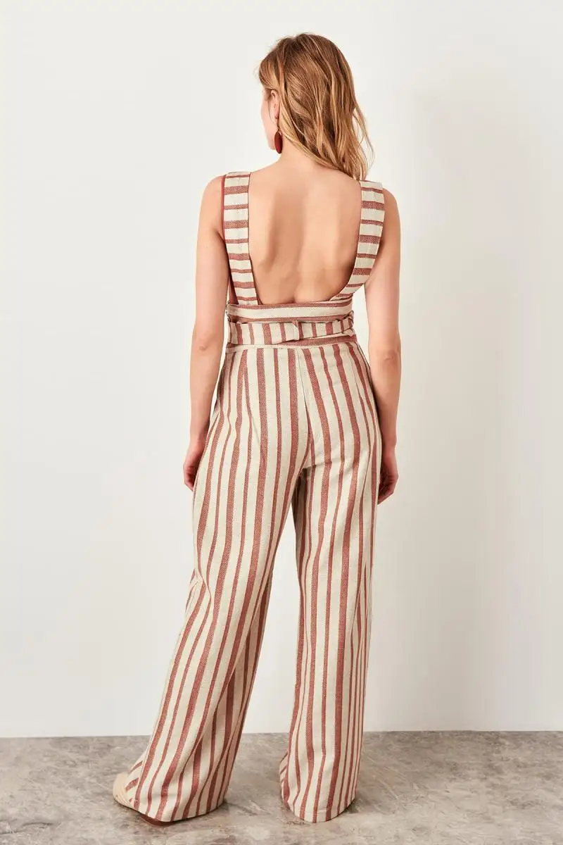 Trendyol комбинезон с красной шнуровкой TWOSS19ST0043| |