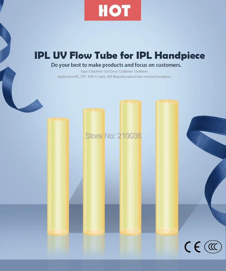 13*80 мм IPL стеклянная трубка УФ для ручка удаления волос|tube uv|tube glasstube handles |
