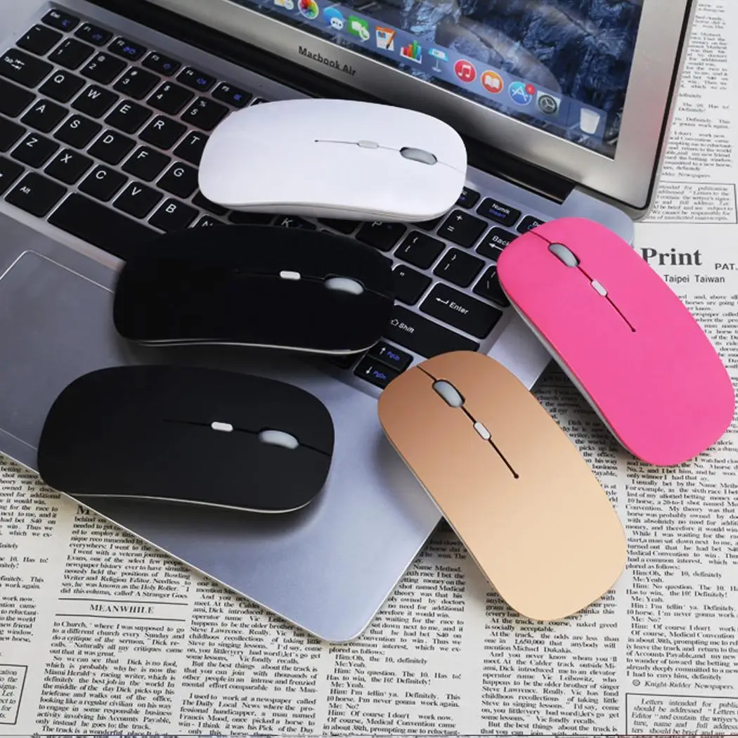 2.4g беспроводное устройство мышь ультратонкий бесшумный USB 6 мА до 10 м