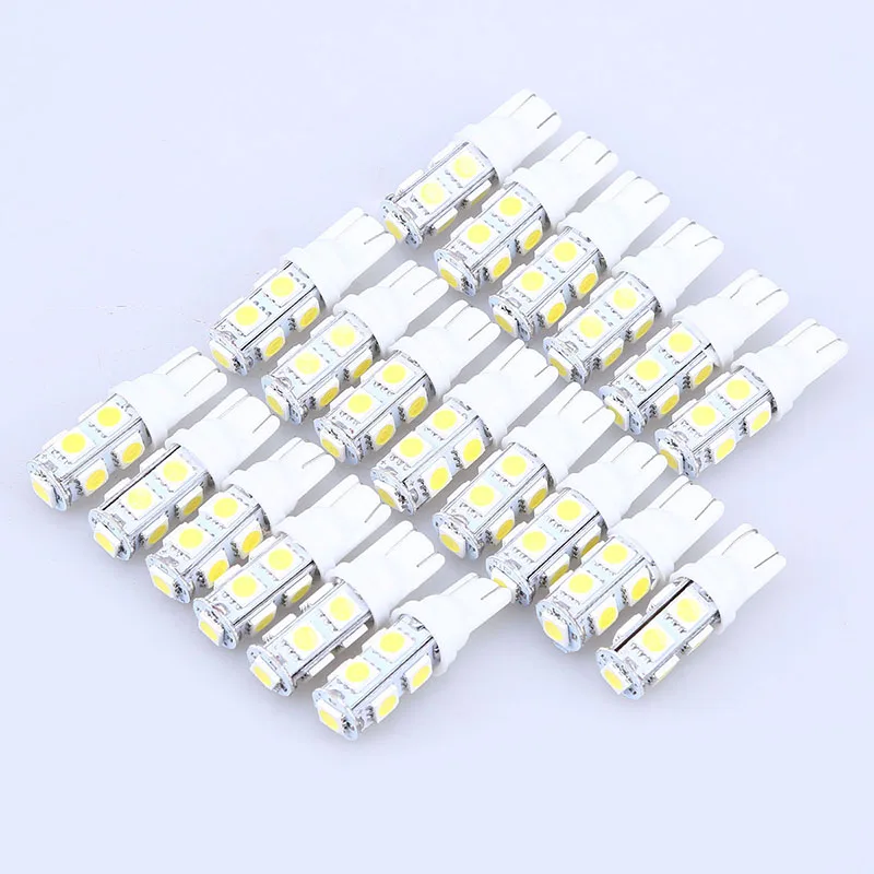 Автомобильная светодиодная лампа POSSBAY 9SMD T10 5050 W5W 147 152 158 159 161|external lights|car lightt10 |