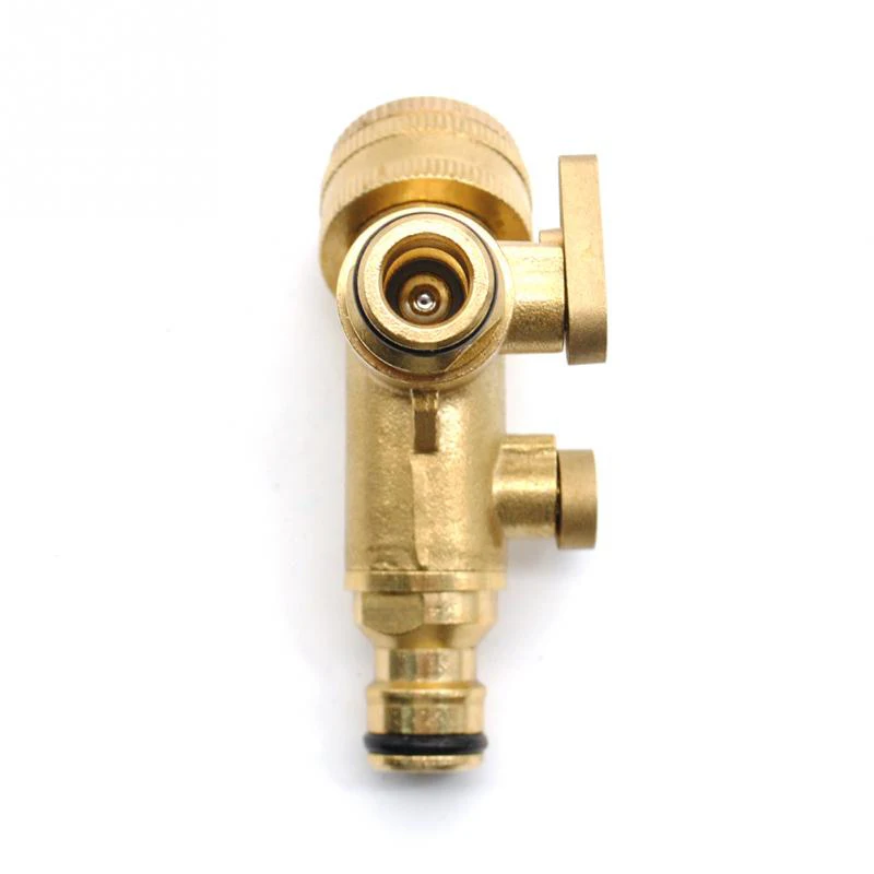 2 ходовой сплиттер Латунный Водяной шланг кран быстрый соединитель клапан