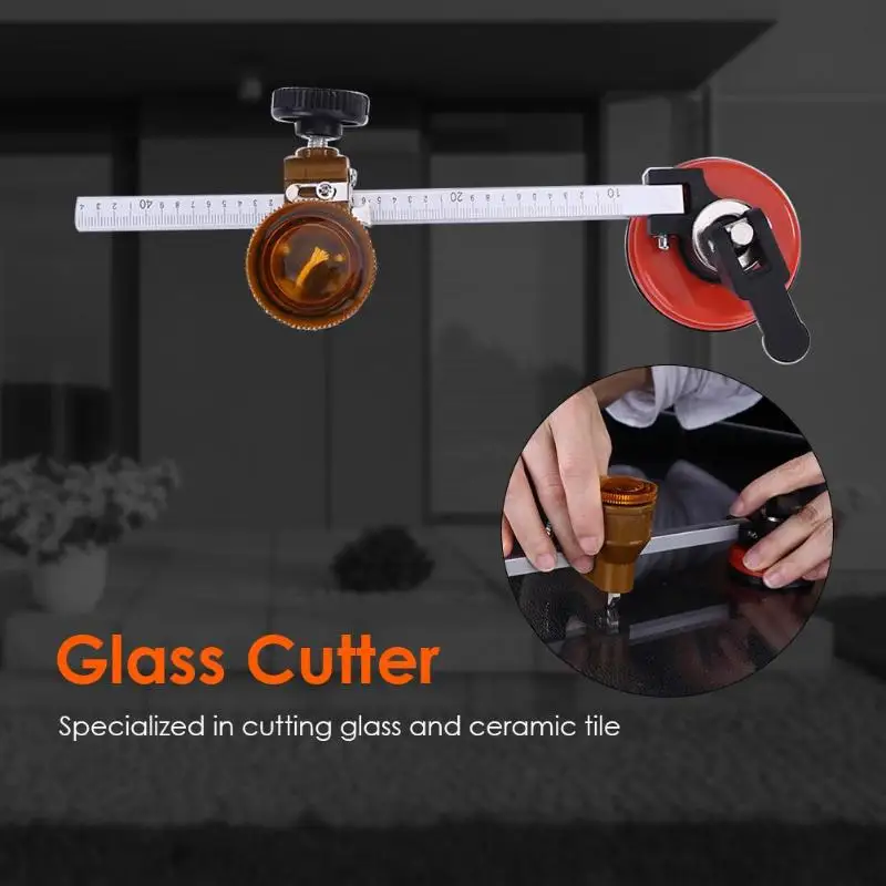 

Glass Cutter Multi-function Roller Type Circular Glass Cutter Woodworking Cutting Tool for cutting glass/ ceramic tile