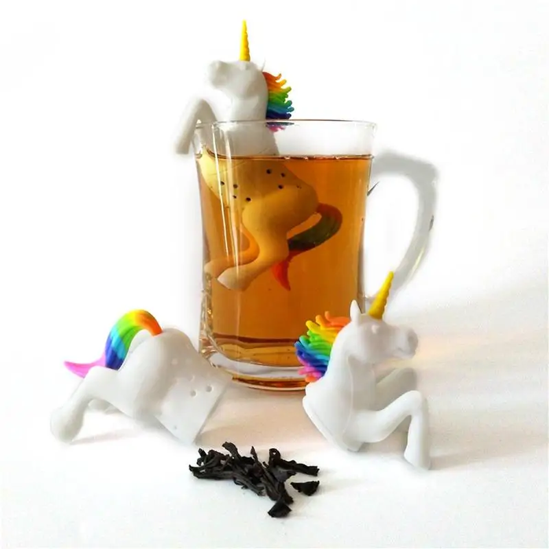 

1 шт. Творческий Еда-Класс лошадь Форма силиконовый Чай заварки ситечки фильтра свободные Чай сумка лист травяная специя фильтр для заварки