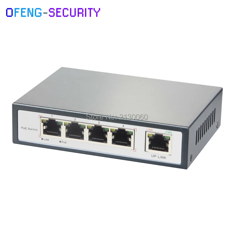 110 Вт Мощность 5 портов Длинная передача PoE коммутатор 250 метров 10/100 м POE Ethernet 802.