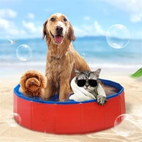 foldable pool dog pet swimming pool for dog big size collapsible 4 seasons pet playing washing pond for cat large dog summer e