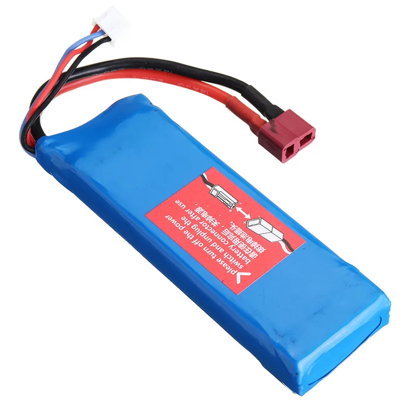Wltoys 7 4 V 2200mAh 20C 2S T вилка Lipo батарея для 10428 10428A/B/C/A2/B2/C2 K949 Rc автомобиль|Детали и