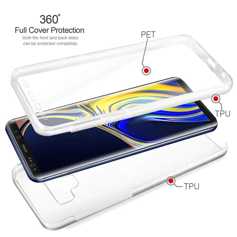 Ударопрочный прозрачный чехол KISSCASE для Samsung Galaxy S10 S9 S8 Plus Note 8 9 Мягкий защитный из