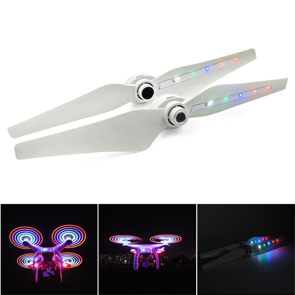 New Aircraft Propeller For Phantom 3 Professional LED Light Flash Propellers with USB Charger Battery 9450 Blades & | Электроника
