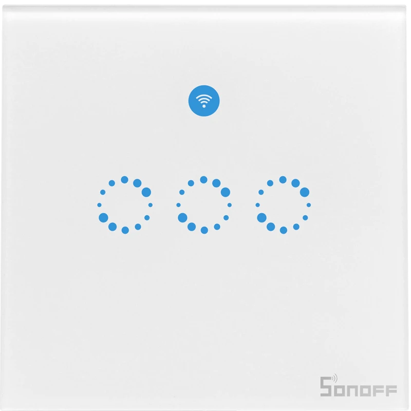 Фабрика Sonoff T1 UK умный Wifi настенный выключатель 433 RF приложение управление Умный