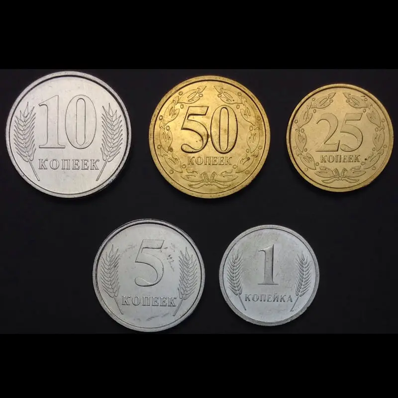 D 1] набор из 5 монет 1 10 25 50 копеек коллекционные вещи UNC нераспространенный подарок
