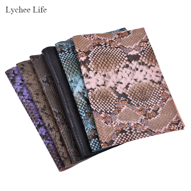 Lychee Life змеиная ткань из искусственной кожи формата а4 для рукоделия швейная