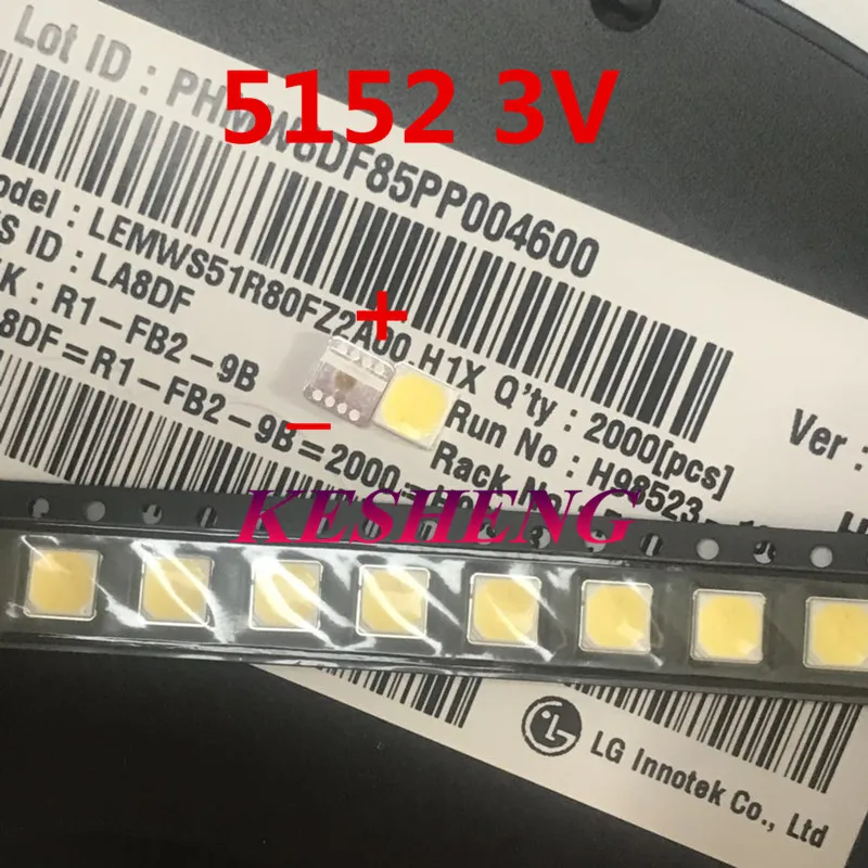 Светодиодное освещение для LG 0 5 Вт 3 в 5152 6500K холодный белый свет LEMWS51R80GZ10 CRI80