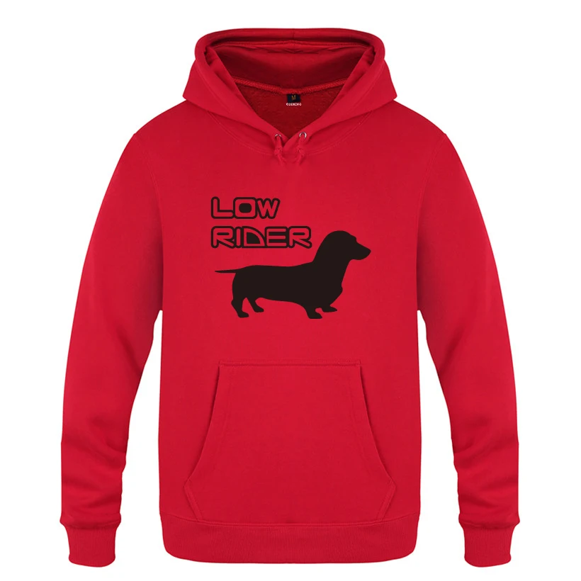 Low Rider-Dachshund Wiener Dog креативные толстовки мужские 2018 флисовые пуловеры с капюшоном |