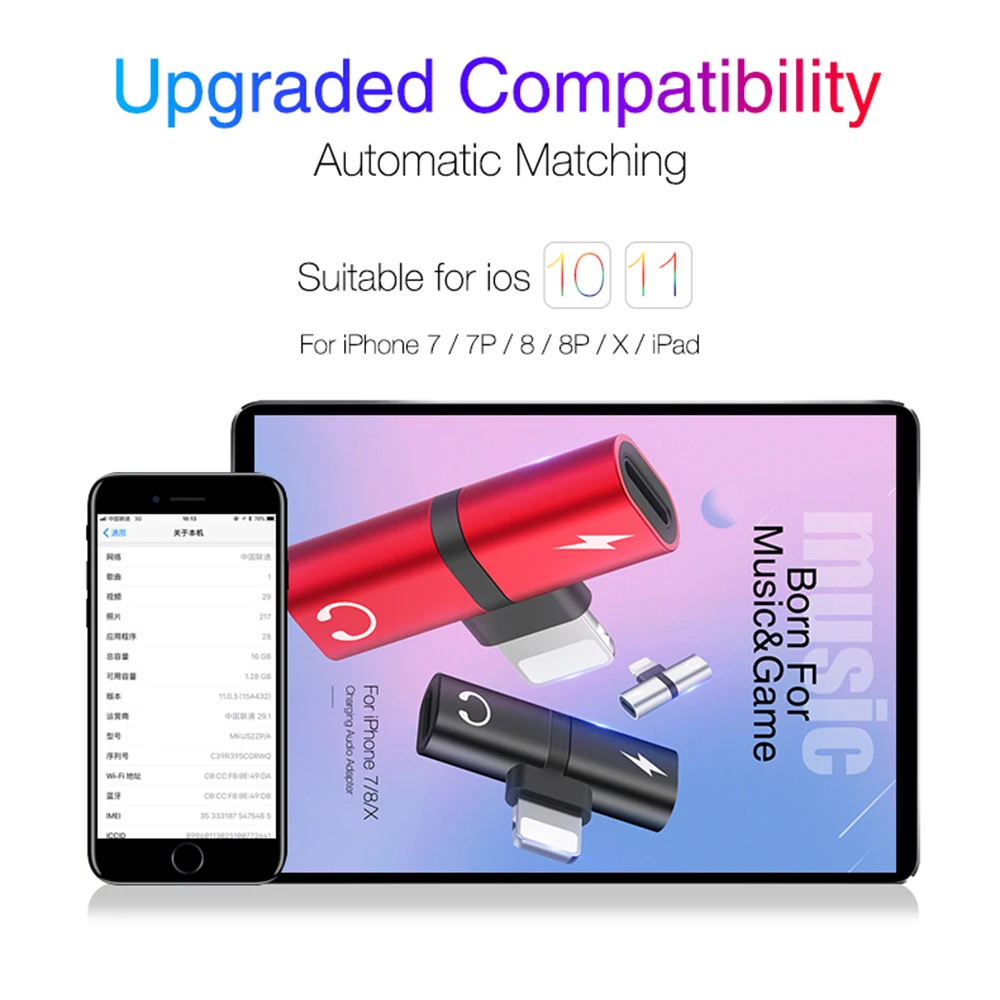 KISSCASE 2 в 1 аудио Aux адаптер для iPhone 11 Pro MAX наушники Зарядка Наушники двойной