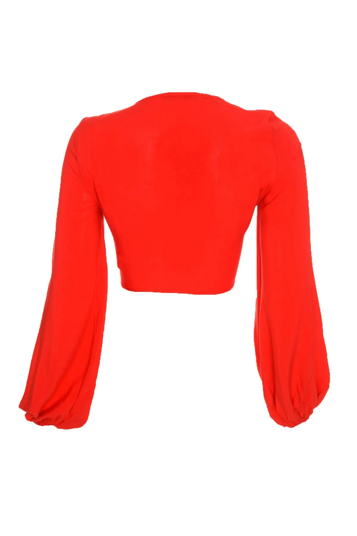 Trendyol красная вискозная шнуровка detayli Bluz TBESS19BB0085 |