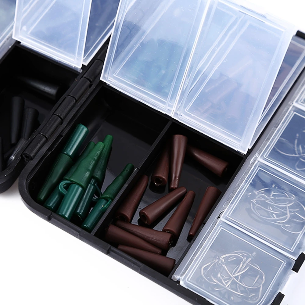 1set Assorted Carp Fishing Accessory Line Scissors Stopper Hook Swivel Rubber Sleeve Sinker Lock Hair Rig Etc. Terminal Tackle | Спорт и