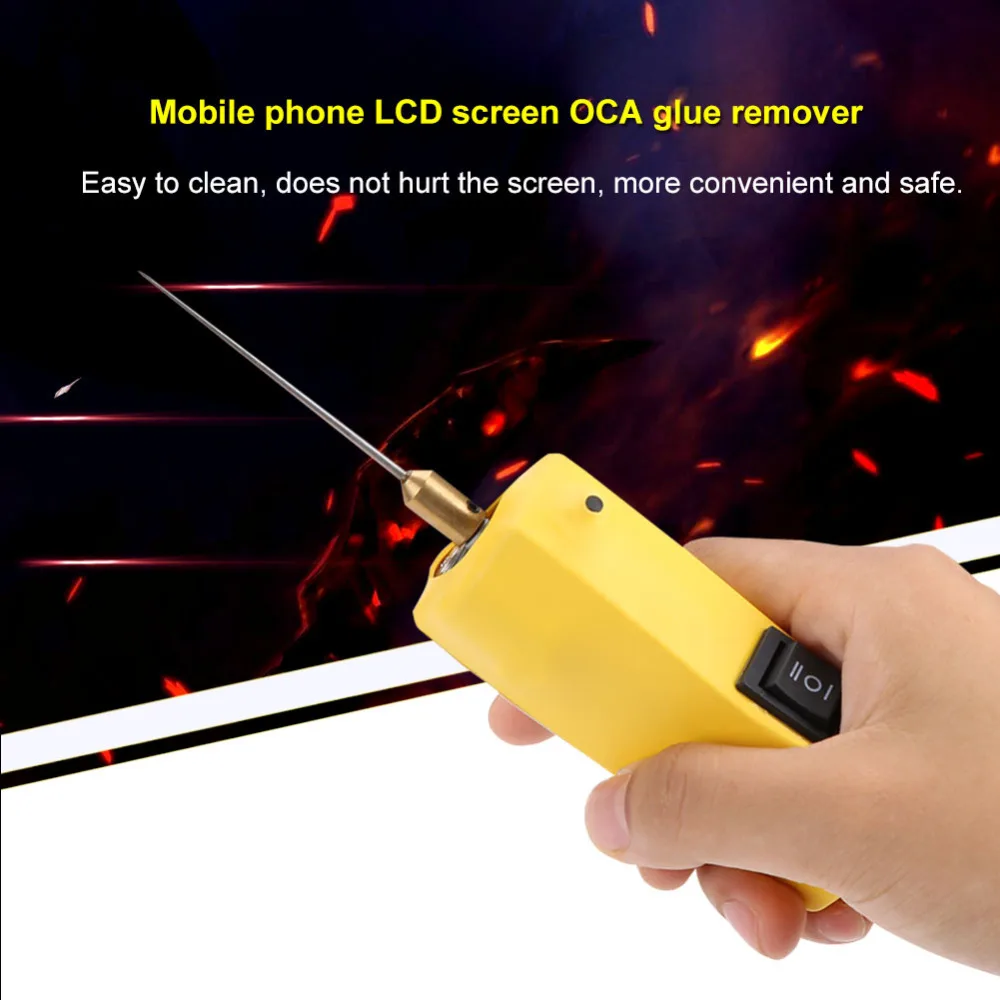 Горячая машина для очистки клея CJ6+ 100-240V US OCA инструмент для удаления клея для мобильного телефона Ремонт ЖК-экрана с электромотором US Plug