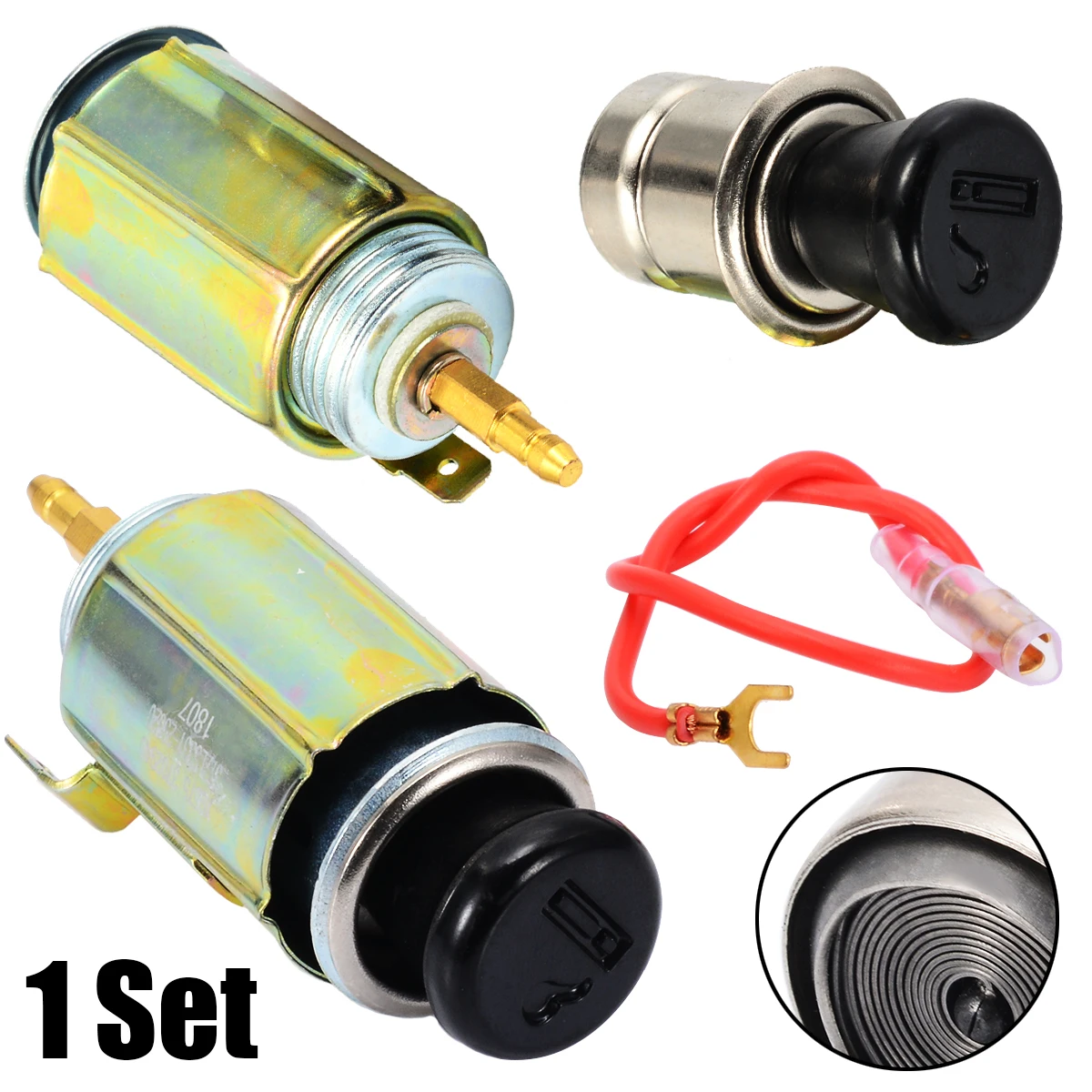 1set 12V Universal Auto Car Cigarette Lighter Head + High Quality Socket Assembly For Motorcycle Truck Boat Accessories | Автомобили и