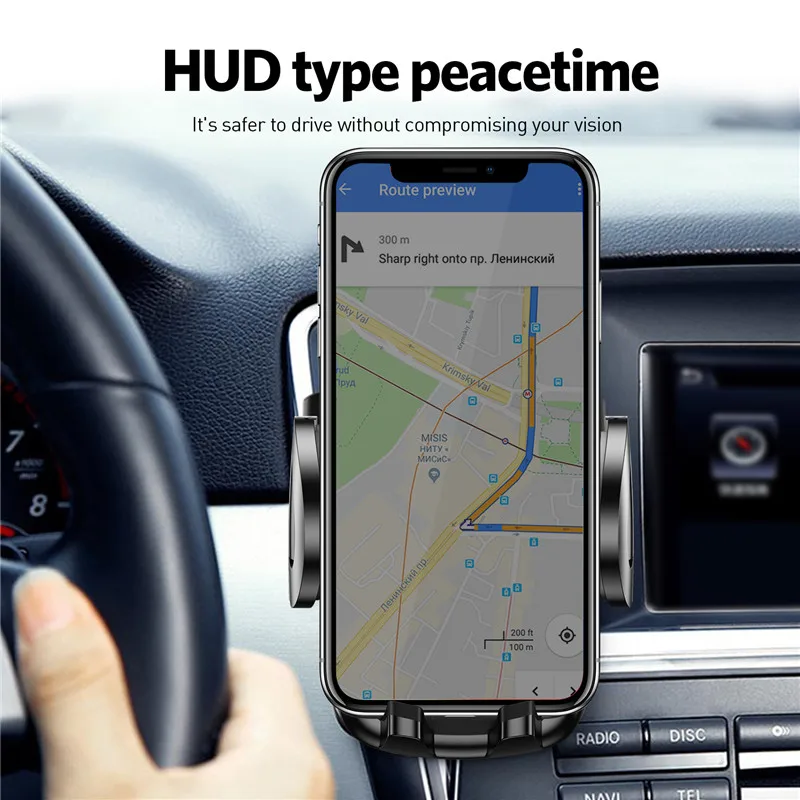USLION Универсальный Автомобильный держатель для телефона на магните крепление