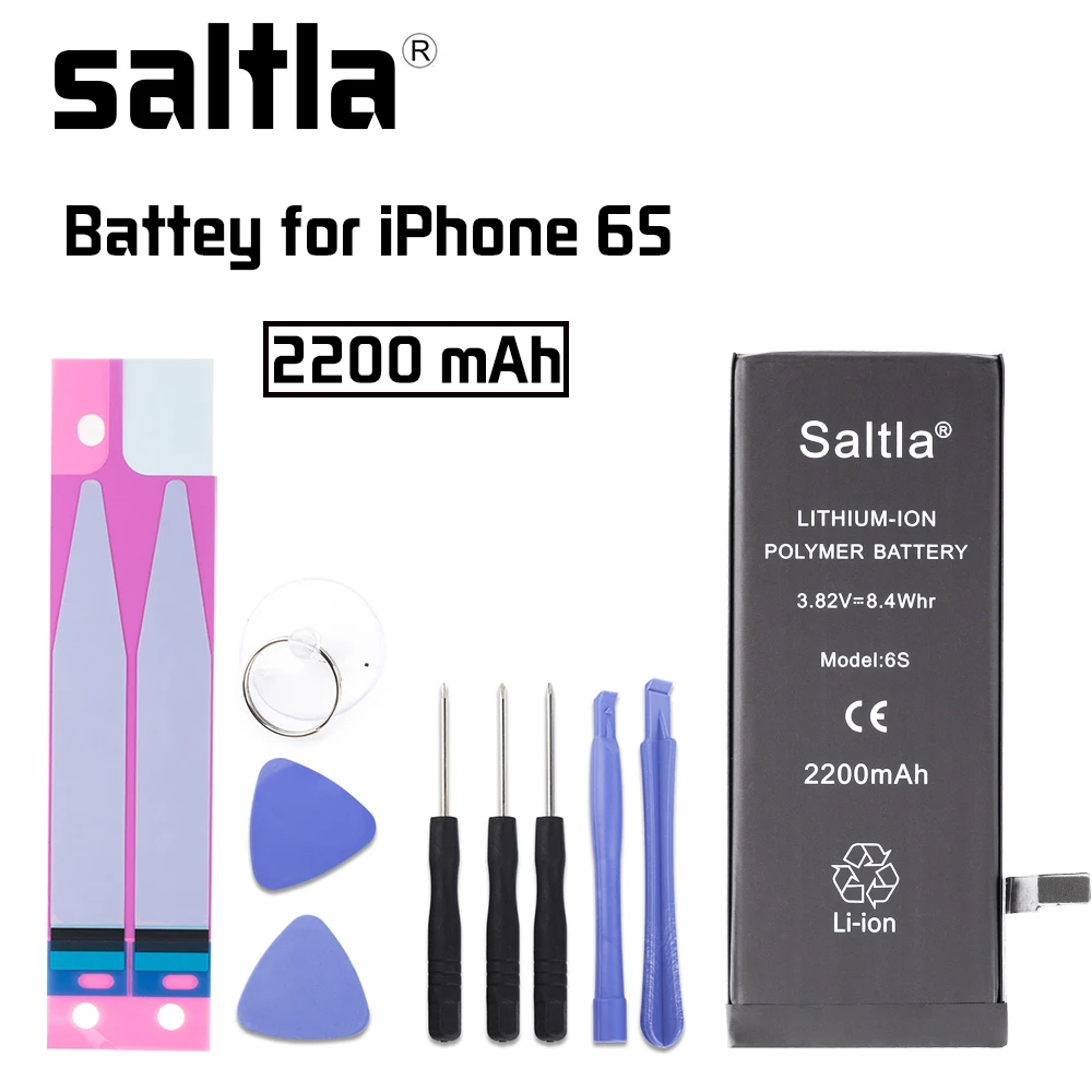 Saltla литиевых батарея для iPhone 6 г Plus S 6SP 2200 мАч 3400 высокое ёмкость мобильных