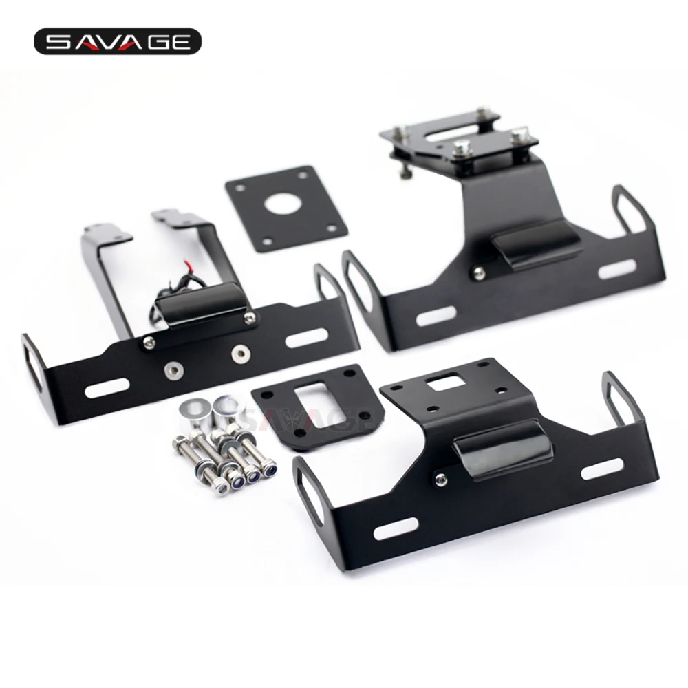 Держатель номерного знака Светодиодная лампа для Kawasaki Z650 Z900 17 19 Z800 13 16 аксессуары