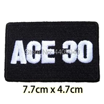 ACE 30 черный значок вышитые клеевая заплатка спортивные теннисные туфли Серии