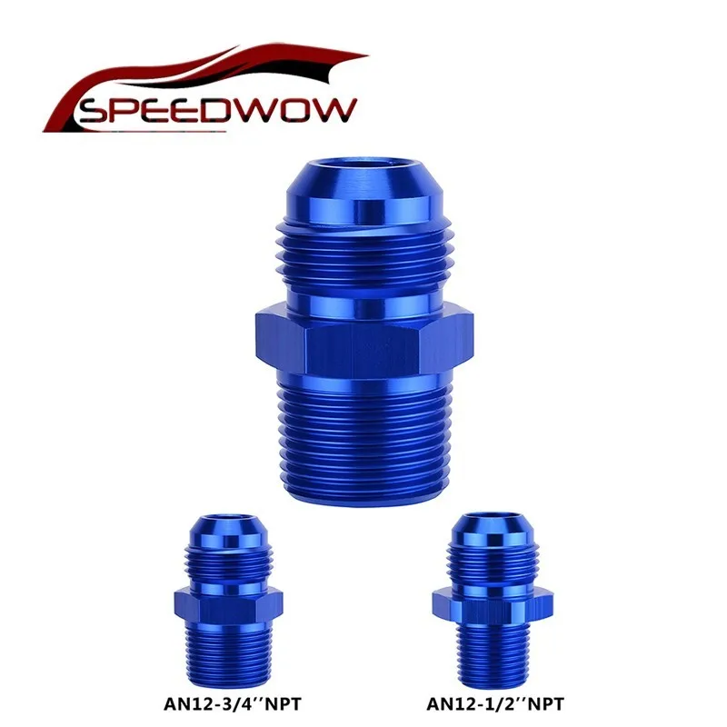 Автозапчасти SPEEDWOW мужские AN12 до 1/2 'Ɖ/4&quot NPT прямые расклешенные трубы фитинги