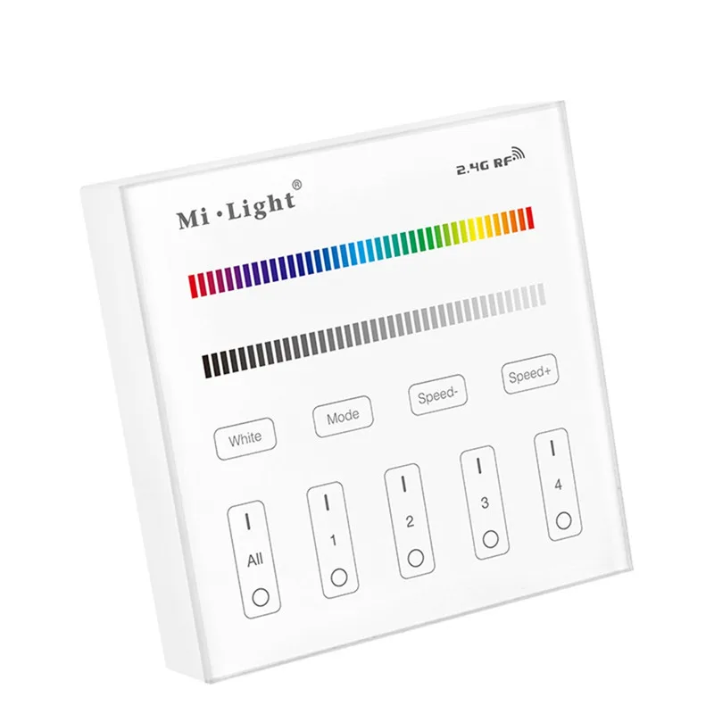 CLAITE 4 зоны батарея B3 питание смарт-панель LED диммер контроллер работает с RGBW