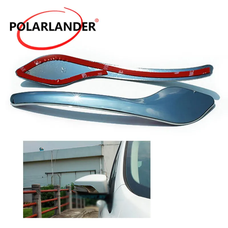 

1 пара/2 шт хром для Ford Kuga/Escape 2013 2014 защита украшения зеркало заднего вида боковое формование полосатая крышка отделка наклейка