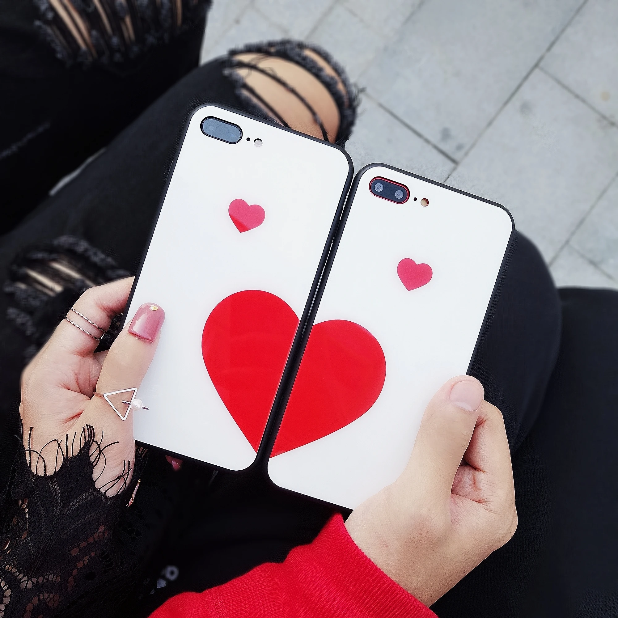 Бренд любителей мультфильмов пары телефонные чехлы для iphone XR XS Max чехол Глянцевая