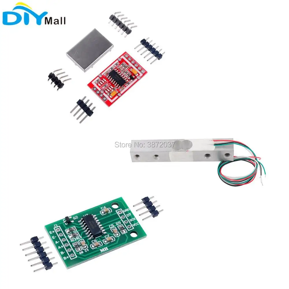 

Weight Sensor Electronic Kitchen Scale Load Cell 1kg 2kg 3kg 5kg 10kg 20kg + HX711 AD Weighing Module