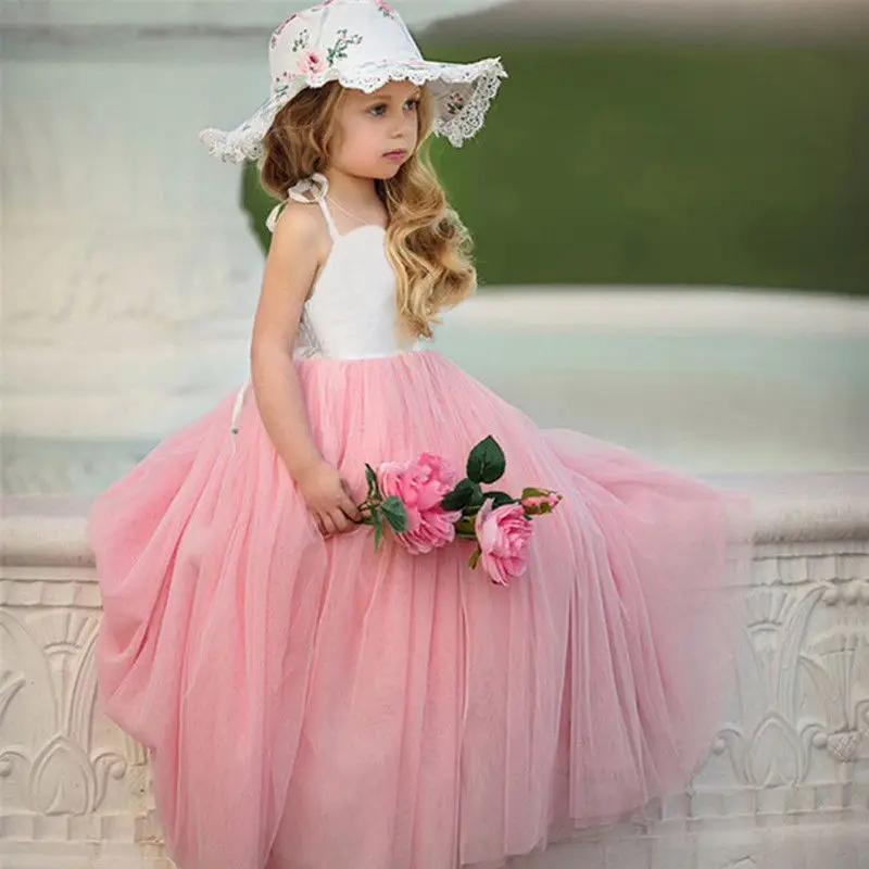 2019 Emmababy Cute 2-7Y Baby Girl Dress Princess Wedding Party Prom Birthday Tutu Dresses | Детская одежда и обувь