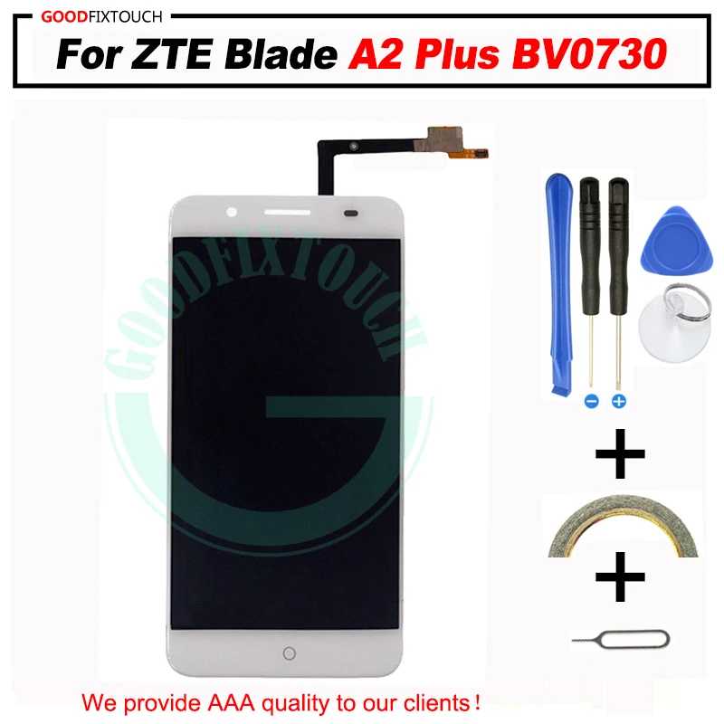 Оригинальный ЖК экран для ZTE BLADE A2 Plus BV0730 с сенсорным дигитайзером в сборе рамкой