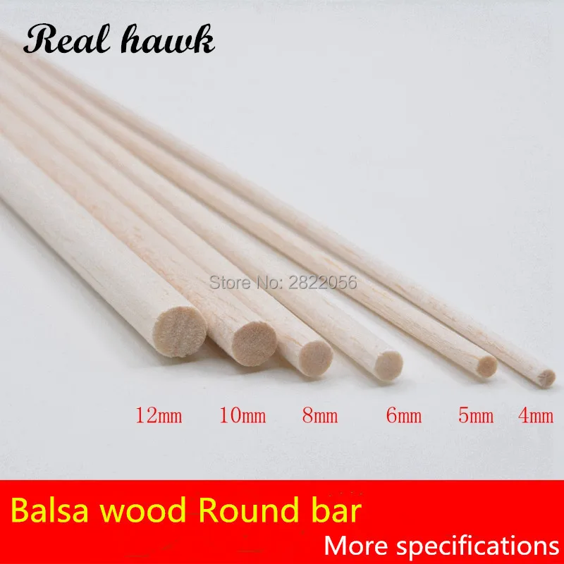 Длинные дюбели D4/D5/D6/D8/D10/D12mm AAA + Balsa для модели самолета/лодки сделай сам 330