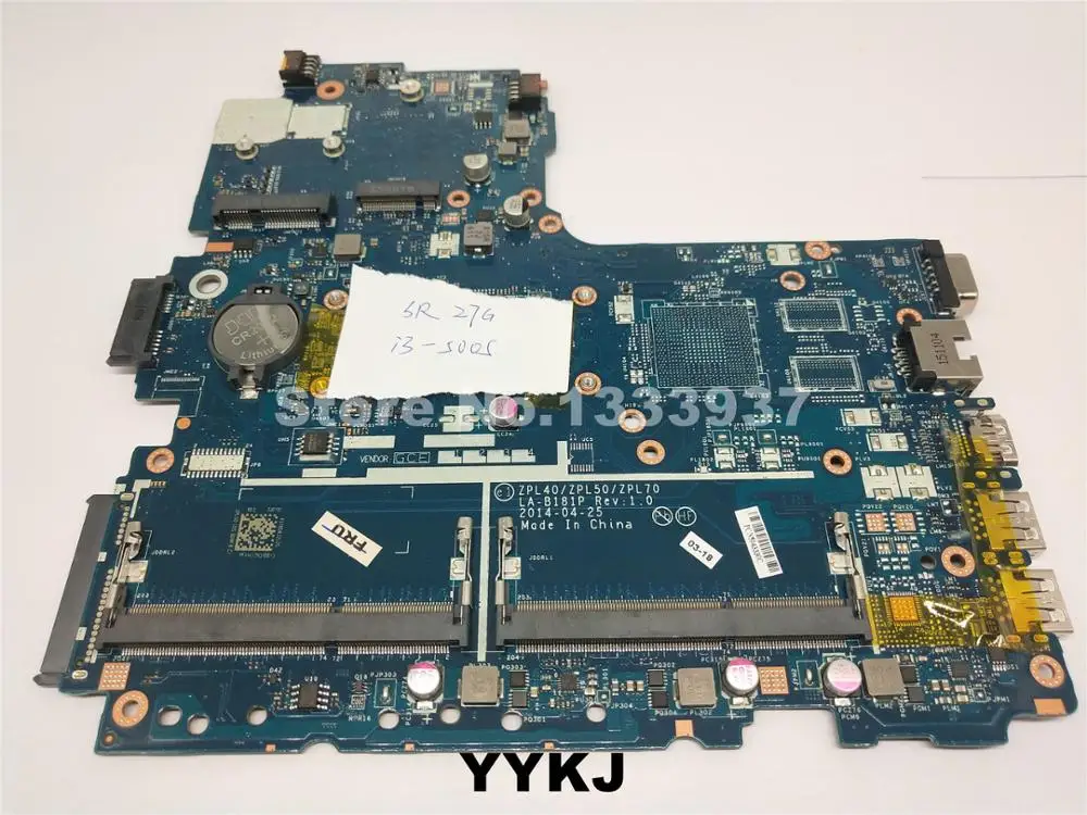 Материнская плата для HP 440 G2 450 материнская ноутбука ZPL40 ZPL50 ZPL70 LA B181P SR27G I3 5005U 800481 001