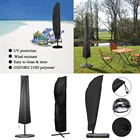 Офсетная прямая крышка зонта патио с молнией водонепроницаемая ткань консольный Открытый Зонтик Рамка для зонта