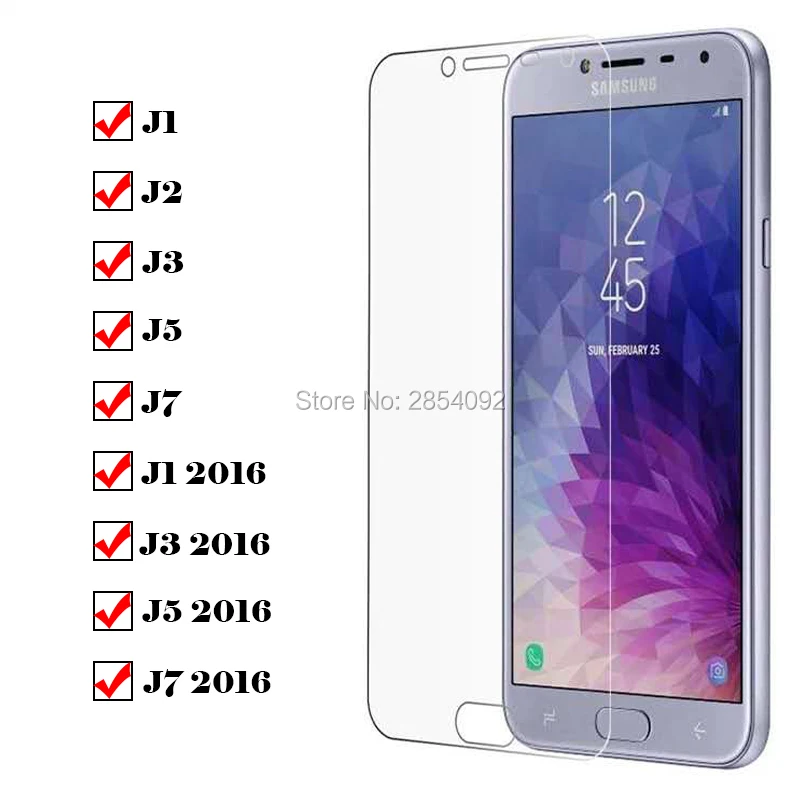 

For Samsung Galaxy J5 screen protector on samsun J 1 2 3 5 7 tempered glass protective film 5J glas J1 J2 J3 J7 2016 tremp galax