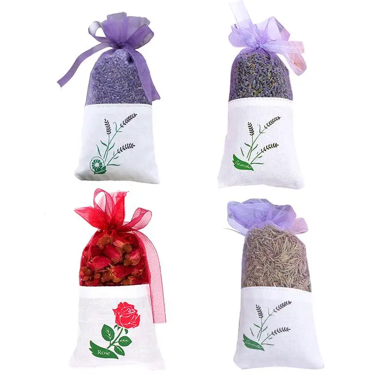 Natural Lavender Rose Bud Dried Flower Stamen Sachet Car Wardrobe Deodorant Lasting Mosquito Repellent Vanilla Carnation | Дом и сад