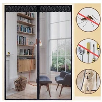 strong magnetic door curtain anti mosquito and fly proof insect net curtains automatic closing magnetic door screen custom size