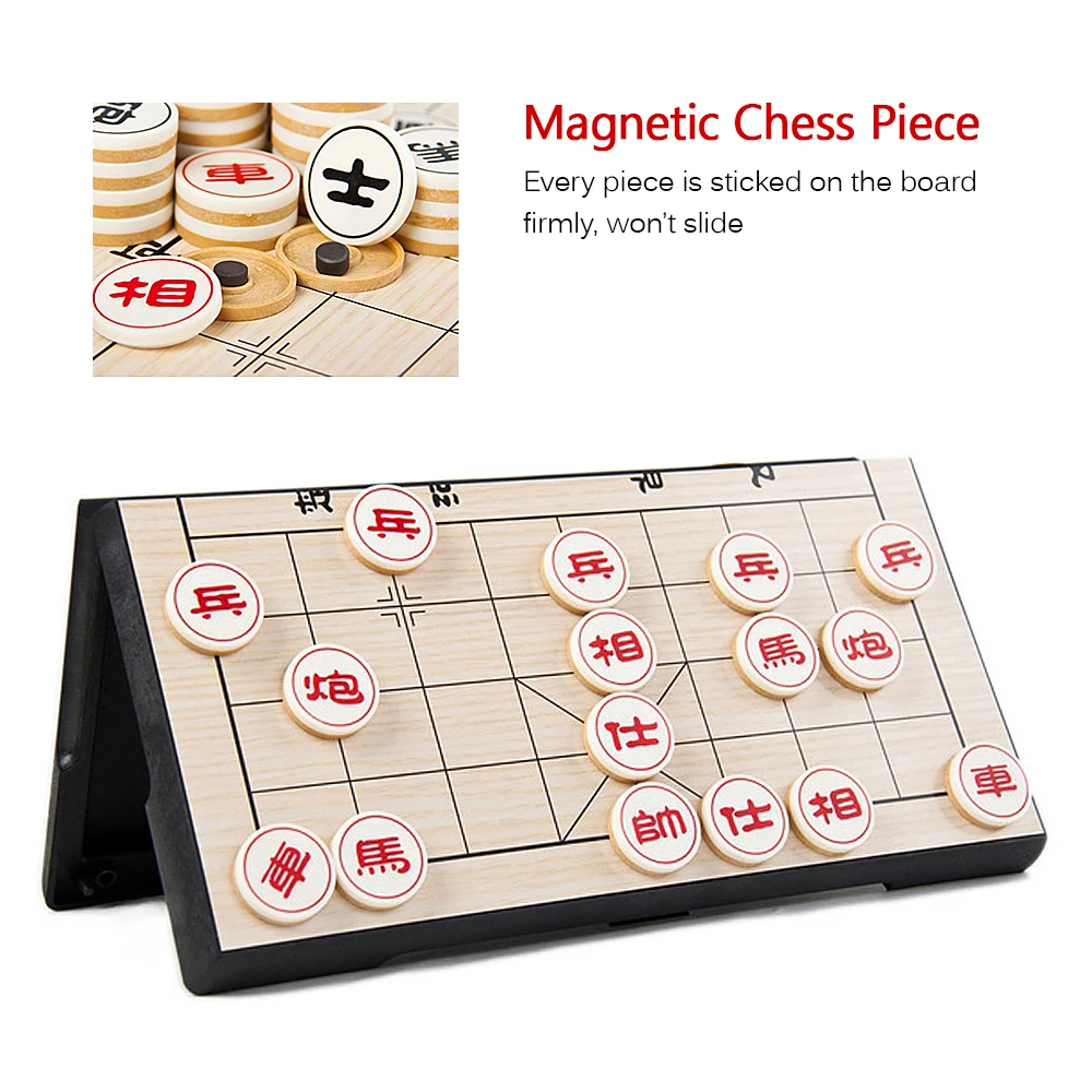 Складные шахматные настольные игры Xiangqi китайский Шахматный набор с 32 магнитными