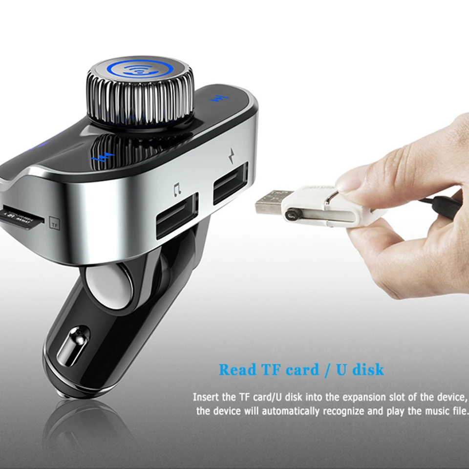 VJOYCAR новый комплект беспроводной связи bluetooth для автомобиля fm передатчик MP3 Handsfree