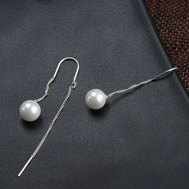 Женские Висячие серьги BALMORA из стерлингового серебра 925 пробы имитация жемчужная