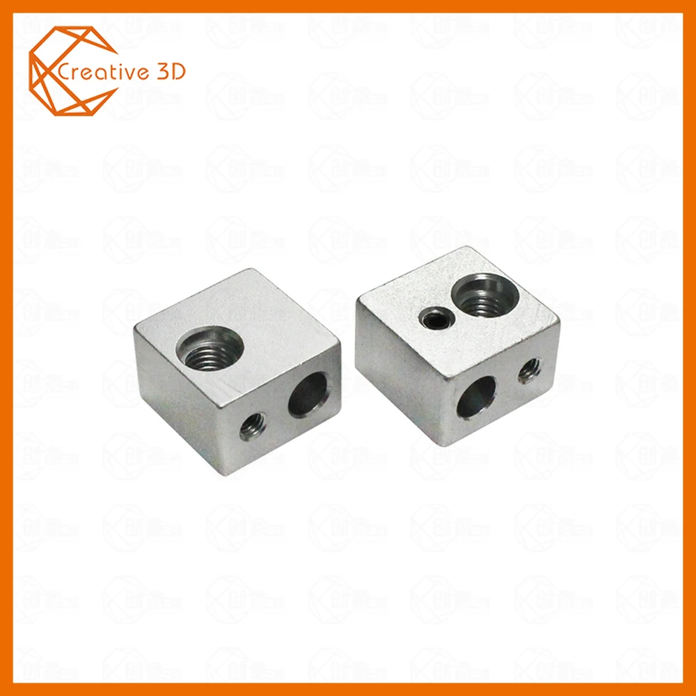 MK10 нагревательные блоки M7 нить для Wanhao Dupicator D4/I3/Dremel 3D принтер 20x20x13 мм алюминиевый