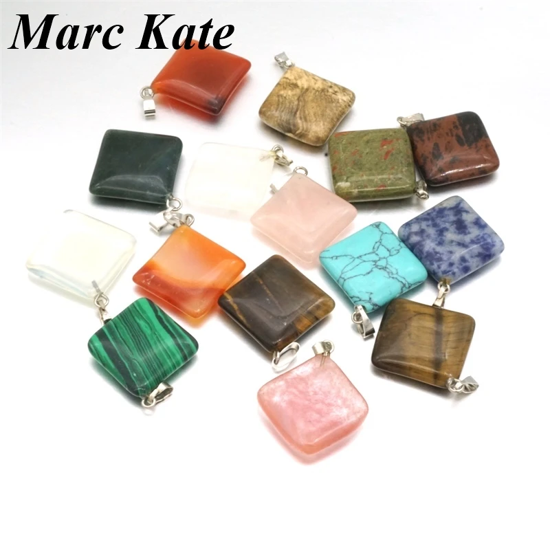 Кулон из натурального кварца в ассортименте подвеска виде розового тигрового