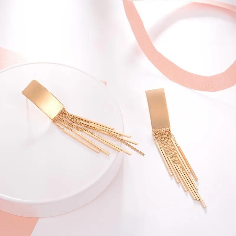 Женские Висячие серьги в Корейском стиле Bijoux Femme 2018 длинные висячие с бусинами