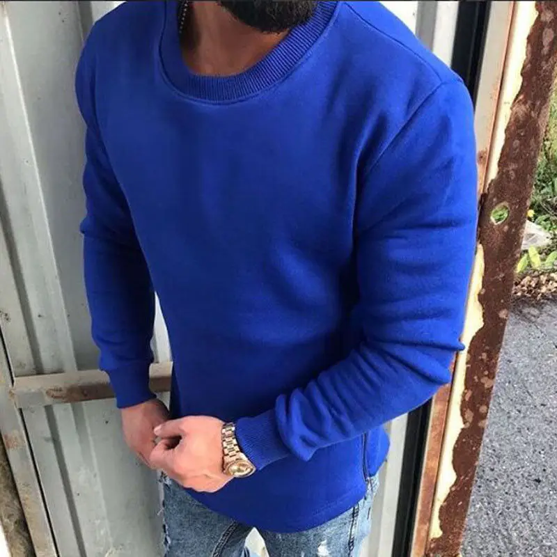 Облегающая футболка с круглым вырезом и длинным рукавом хлопковая Повседневная