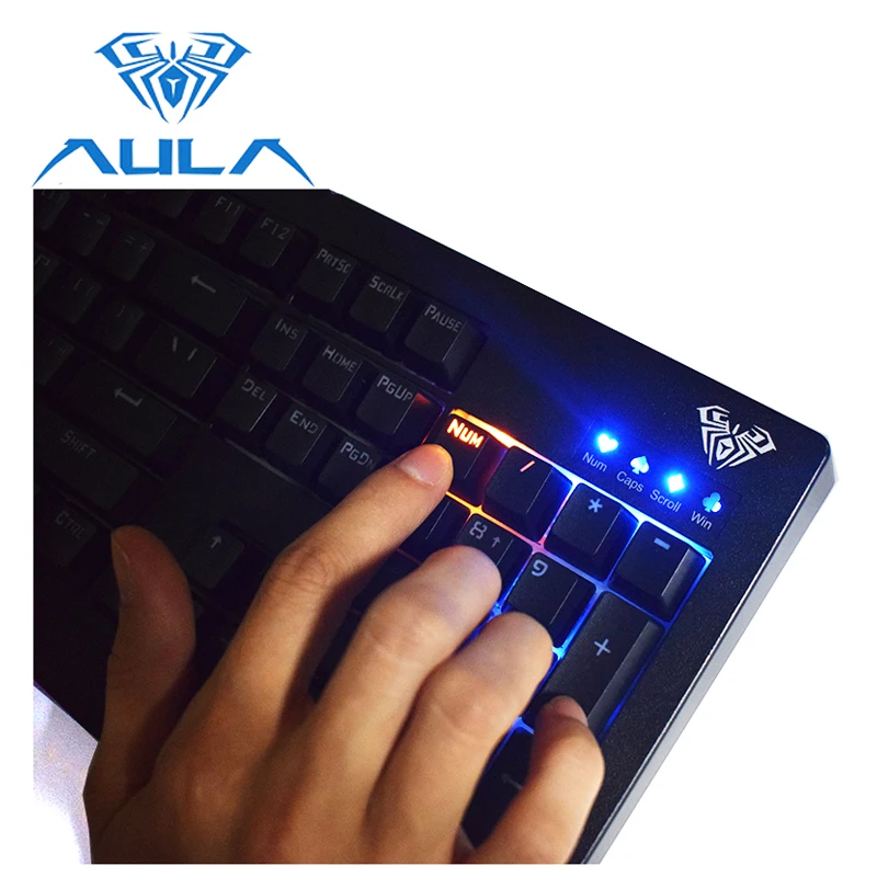 Клавиатура игровая Проводная с RGB светодиодный подсветкой и защитой от фиктивных
